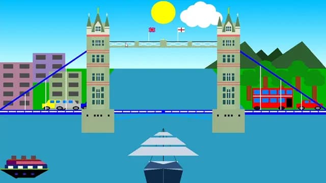 OpenGL London Tower Bridge - A Digital Remake